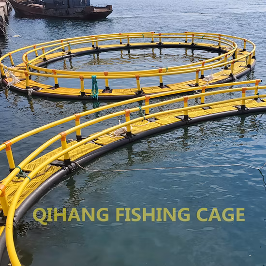 Jaula de red para piscicultura Qihang con bolsa de red sin nudos